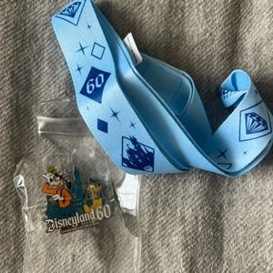 NIP Disneyland 60th diamond celebration lanyard and pin
